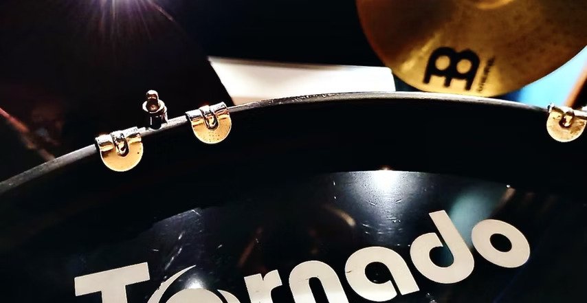 Drum kit close up at Jampad Studio in Delhi